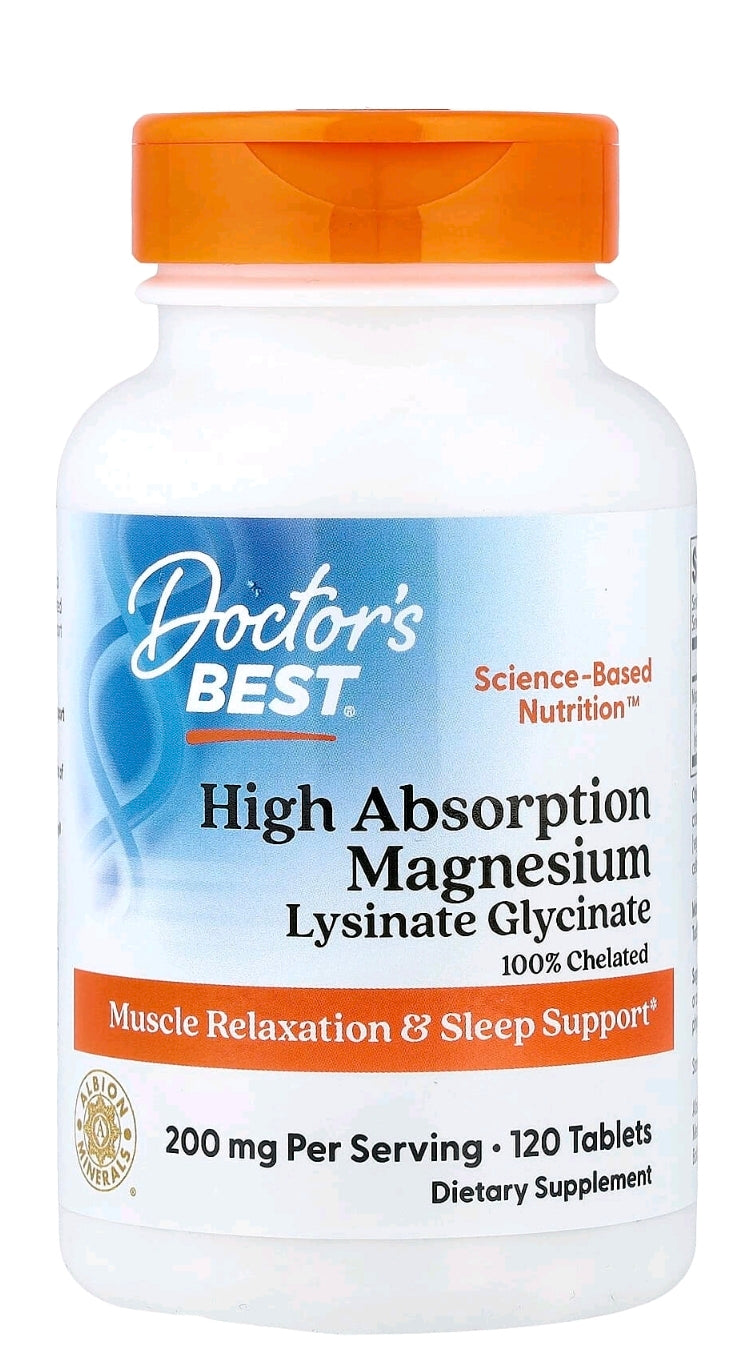 Magnesium Albion™ Lysinate Glicinate Chelate, Doctors Best