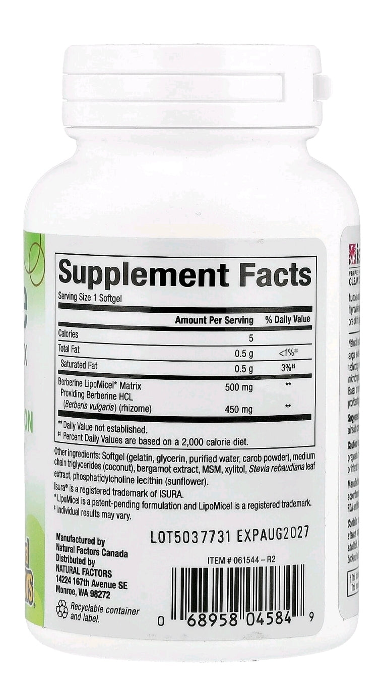 BerberineLipoMicel NaturalFactors