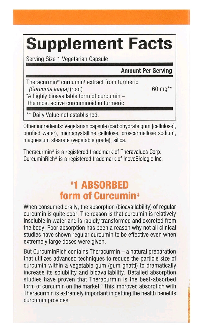Theracurmin* CurcuminRich*, Natural Factor